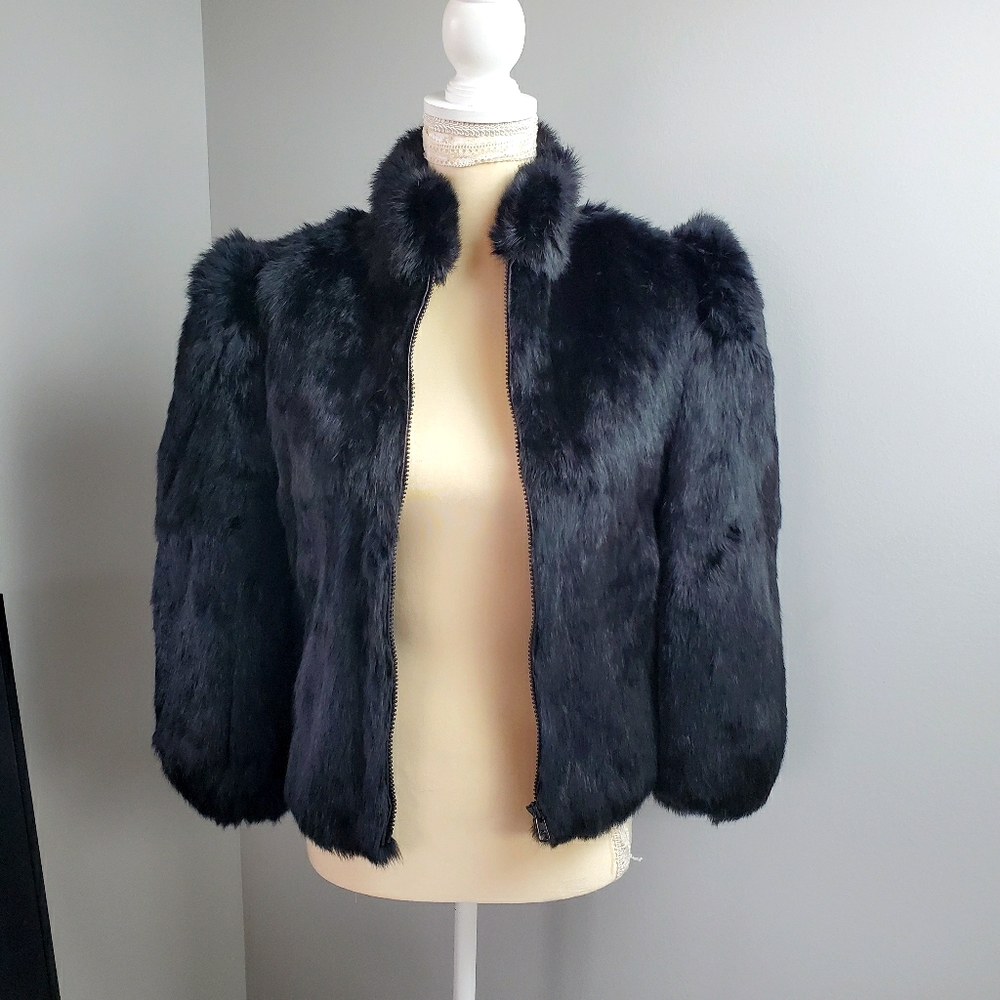 Princess Caravelle 100% Rabbit Fur Girls Jacket